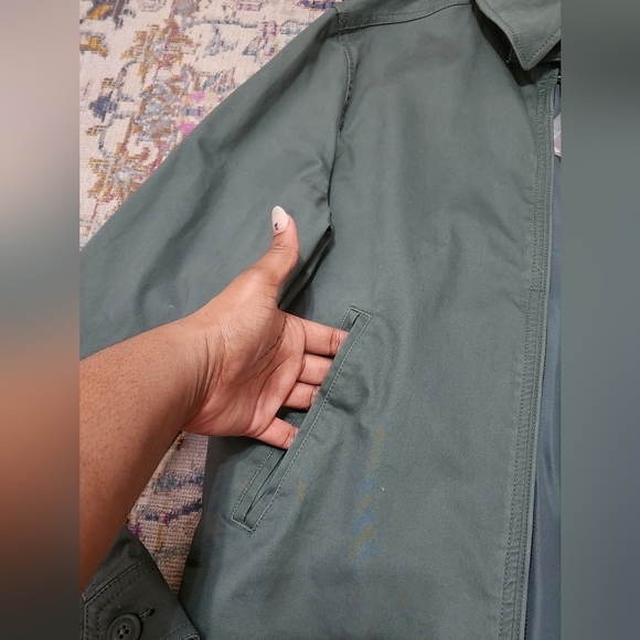 NWT Express Men's Green Bomber Jacket, sz XS - Picture 7 of 12